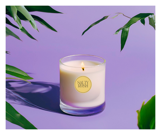 Salty Rush White Rose & Jasmine Soy Candle (400g)