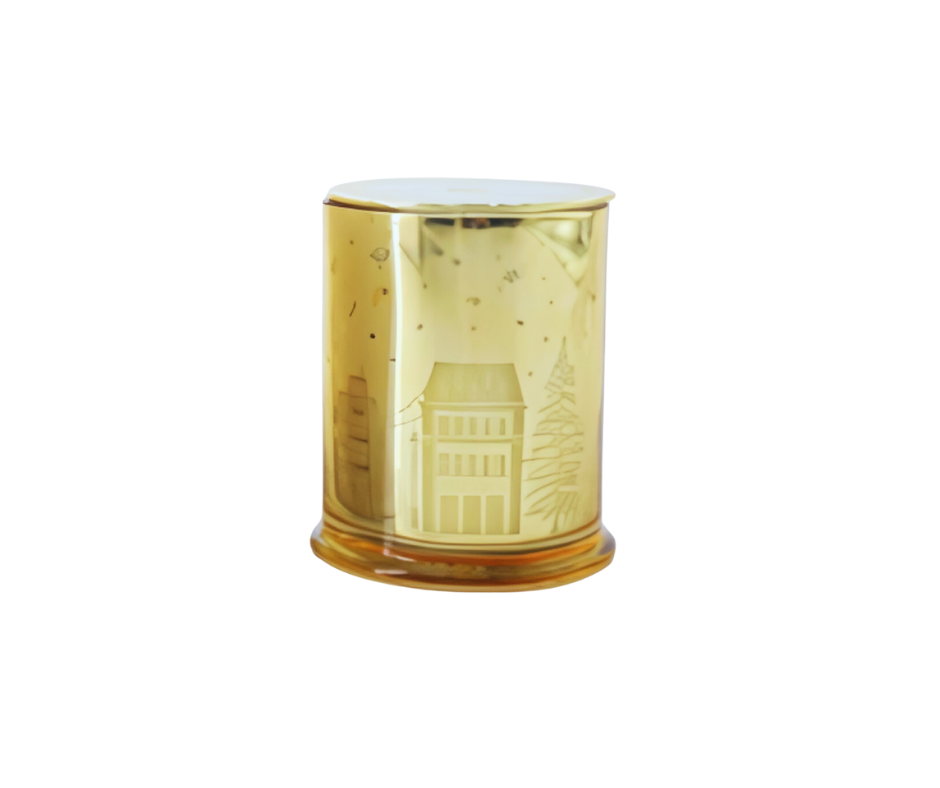 Salty Rush Christmas Vanilla & Cinnamon Soy Candle in Gold Jar - Limited Edition (350g)