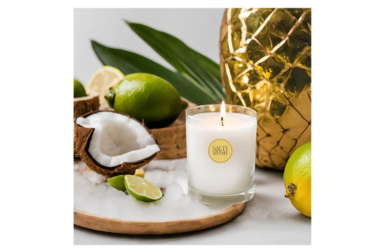 Salty Rush Tropical Coconut & Lime 350g Soy Wax Candle (350g)